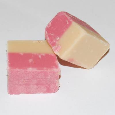 Pink & White Nougat Fudge