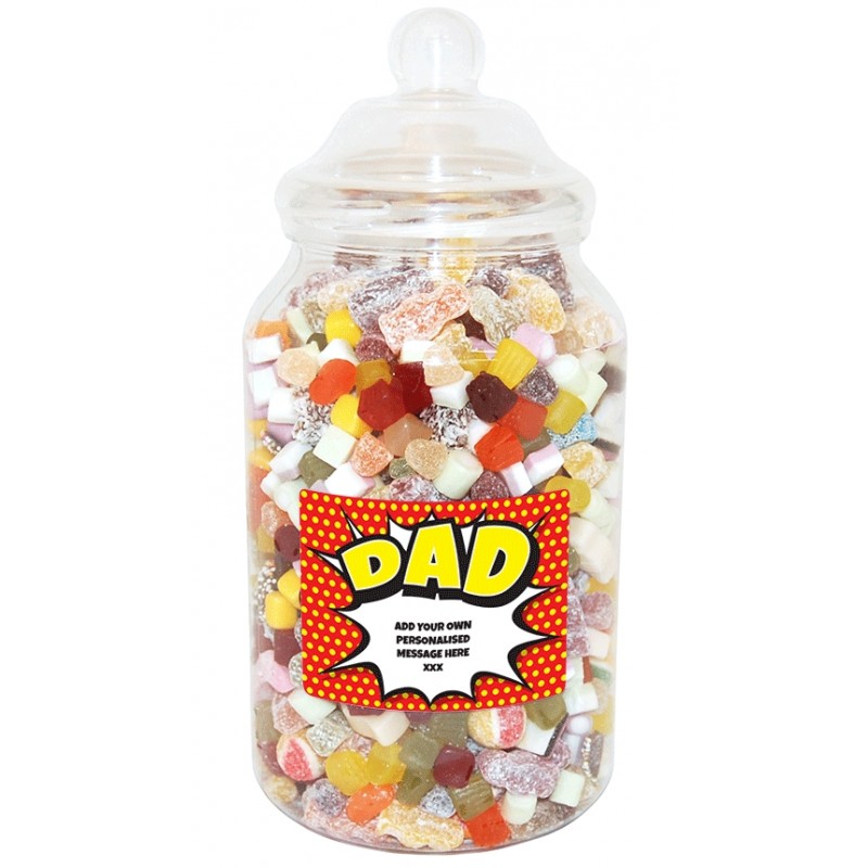 Personalised Dad Giant Sweet Jar