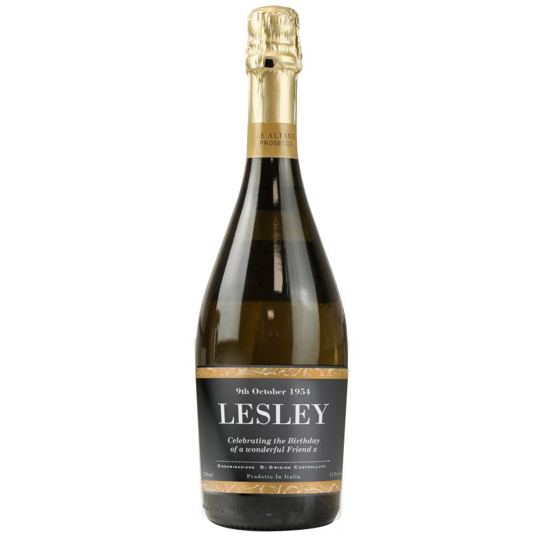 Personalised Classic Black Label Prosecco