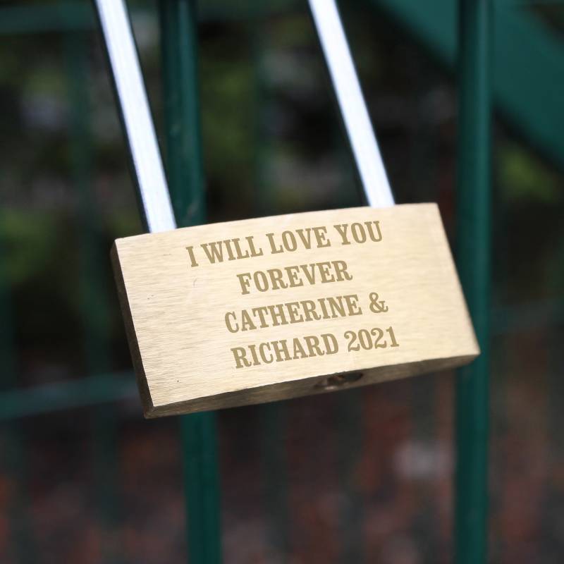 Personalised Any Message Padlock