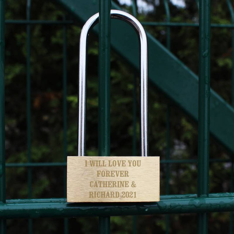 Personalised Any Message Padlock